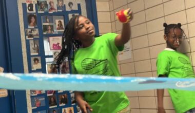 NYC students playing tennis in unlikely places as after-school program aims to boost sport citywide