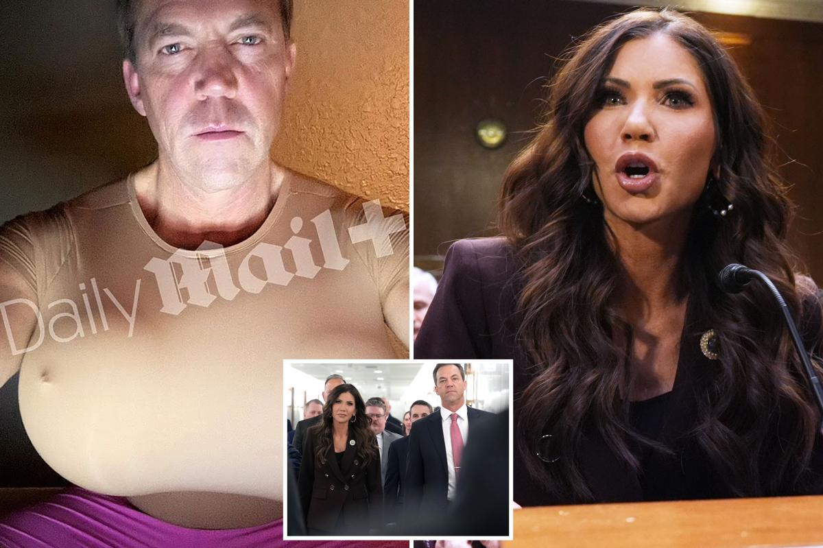 Kristi Noem's husband has bizarre response to interview request after cross-dressing picture scandal