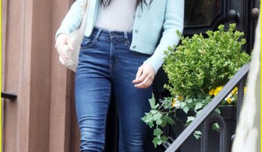 lindsay lohan films count my lies outside brownstone in nyc 015304097