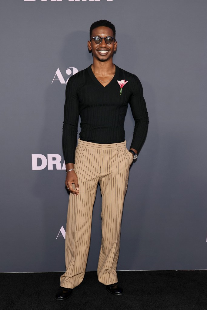Mamoudou Athie attends the premiere of "The Drama" 
