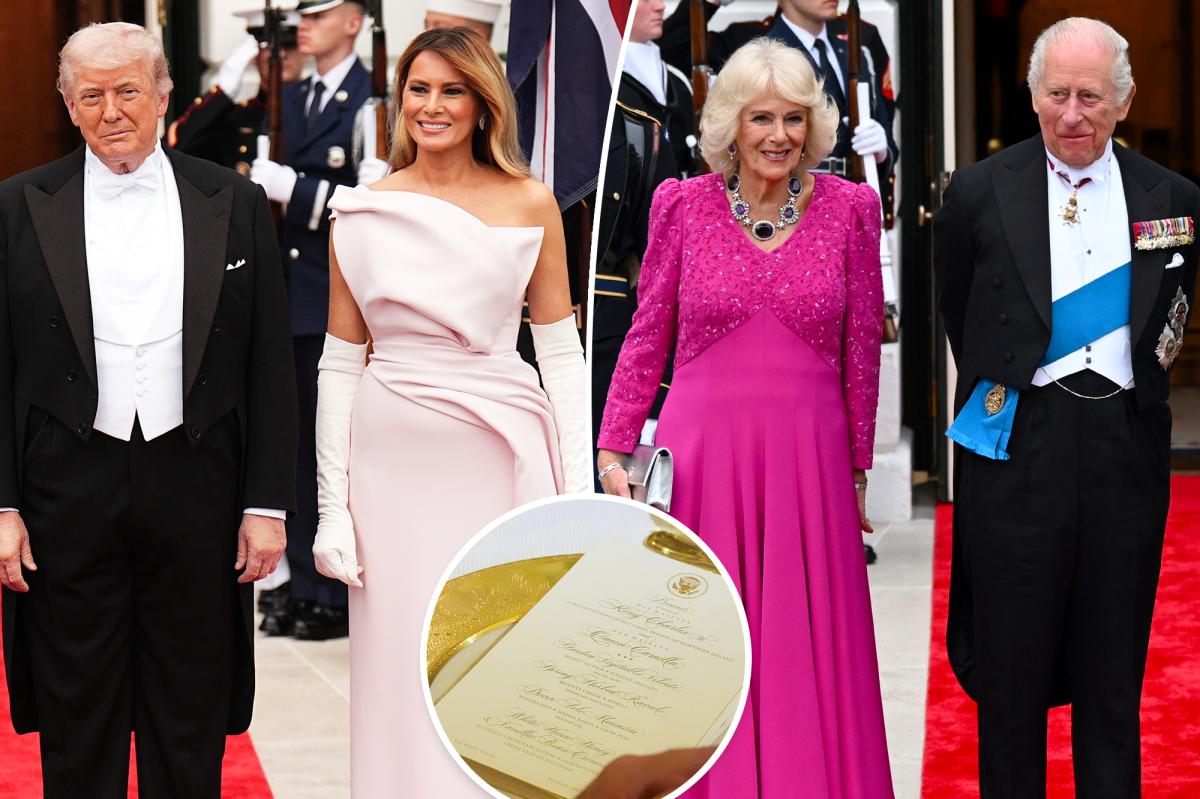 Melania Trump's swanky handpicked menu for King Charles, Queen Camilla's White House feast