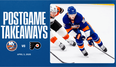 Takeaways: Islanders Fall Behind Early in 4-1 Loss to Flyers