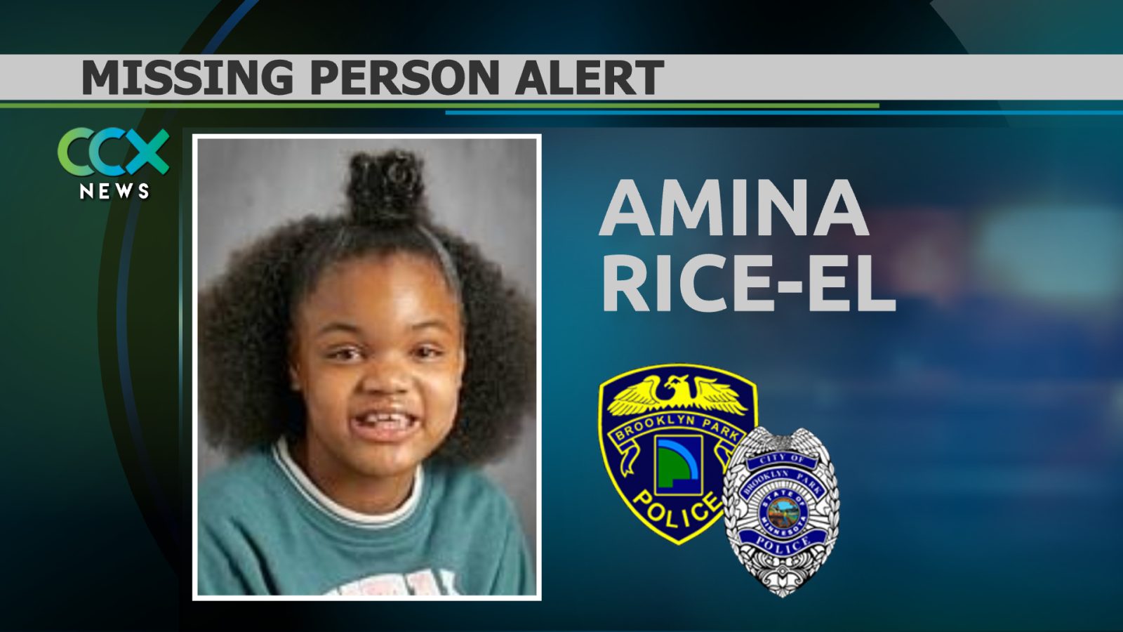 Brooklyn Park Police Seek Public's Help To Find Missing 11-Year-Old Girl