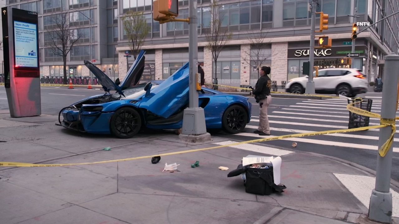 McLaren destroyed in failed Hell’s Kitchen luxury car heist
