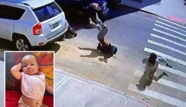 Video shows fleeing NYC suspects crash moped after baby killed by stray bullet