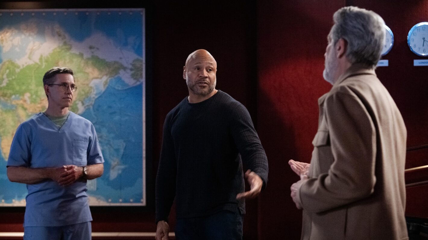 Brian Dietzen as Dr. Jimmy Palmer, LL COOL J as Sam Hanna, and Gary Cole as Alden Parker —