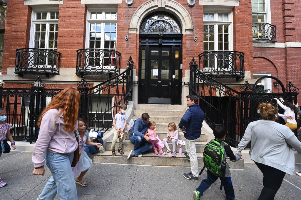 The facade of the Dalton School First Program building at 53 East 91st St. in New York.