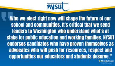 NYSUT 2026 endorsement statement