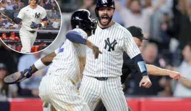Yankees rally in ninth for wild walk-off win over Angels