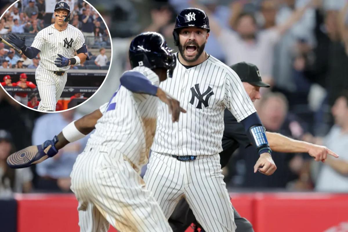 Yankees rally in ninth for wild walk-off win over Angels