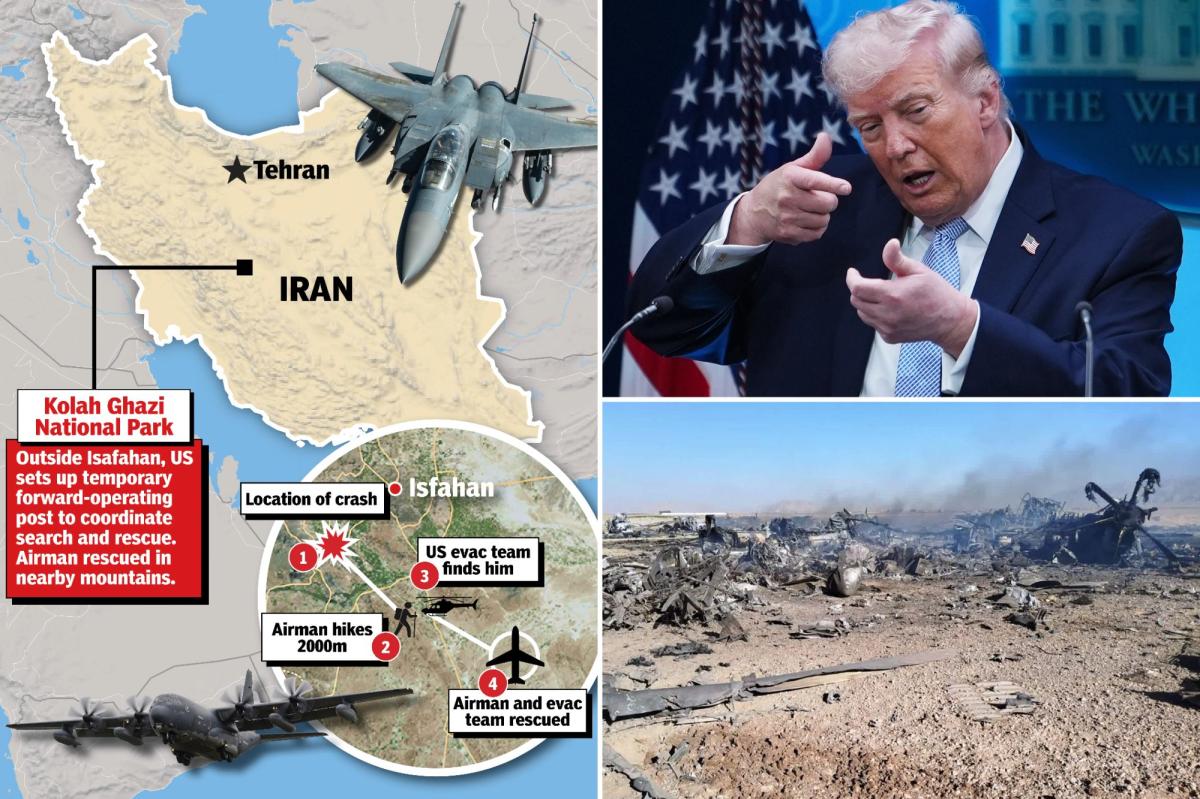 Trump reveals amazing new details of the rescue of the F-15E crew member who was 'injured quite badly'