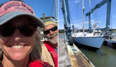 Husband of missing American 'previously threatened to throw her overboard' as her daughter shares chilling voice note