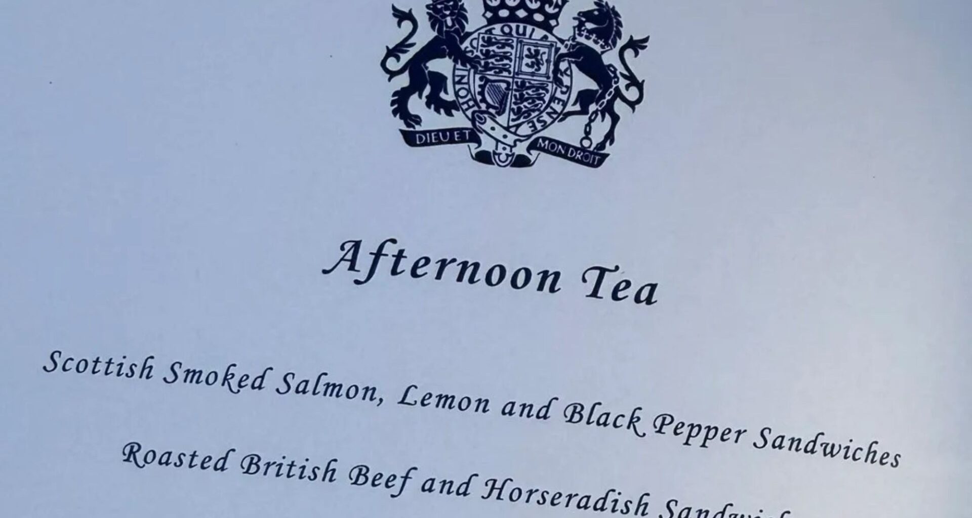 The VERY British menu offered up to King & Queen's US Garden Party guests revealed