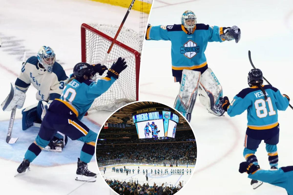 Sirens top Torrent in thrilling shootout to cap off first PWHL game at sold out MSG