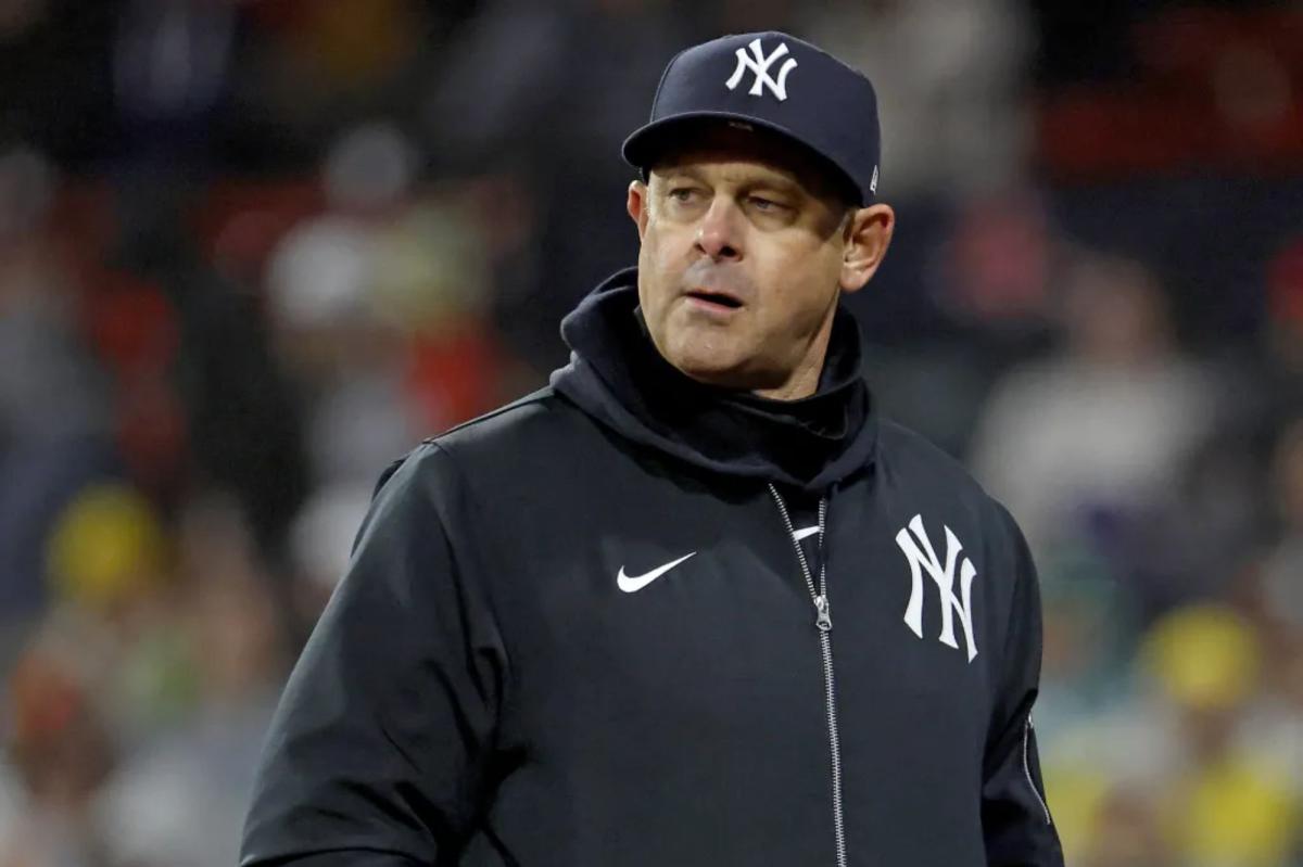 Yankees' Aaron Boone reacts to Red Sox firing Alex Cora