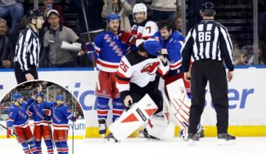 Rangers how some fight to avoid dubious sweep in win over Devils