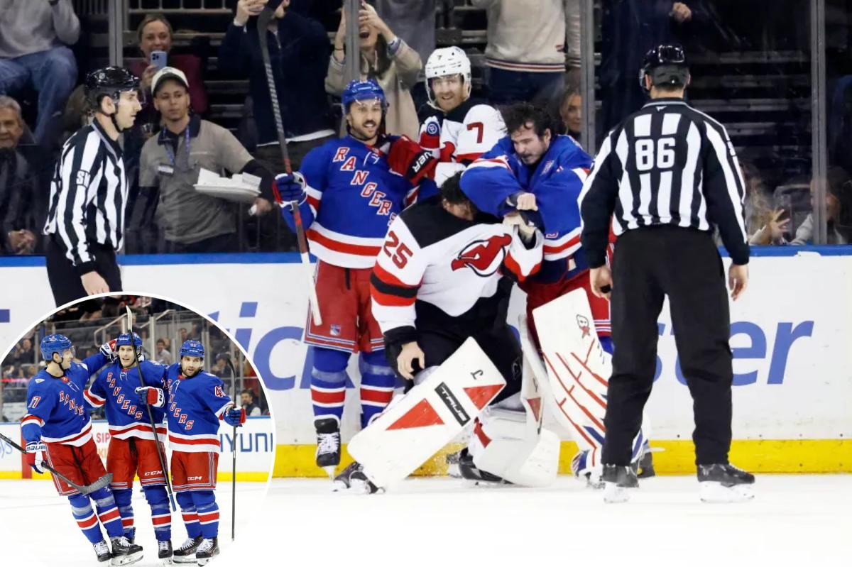 Rangers how some fight to avoid dubious sweep in win over Devils