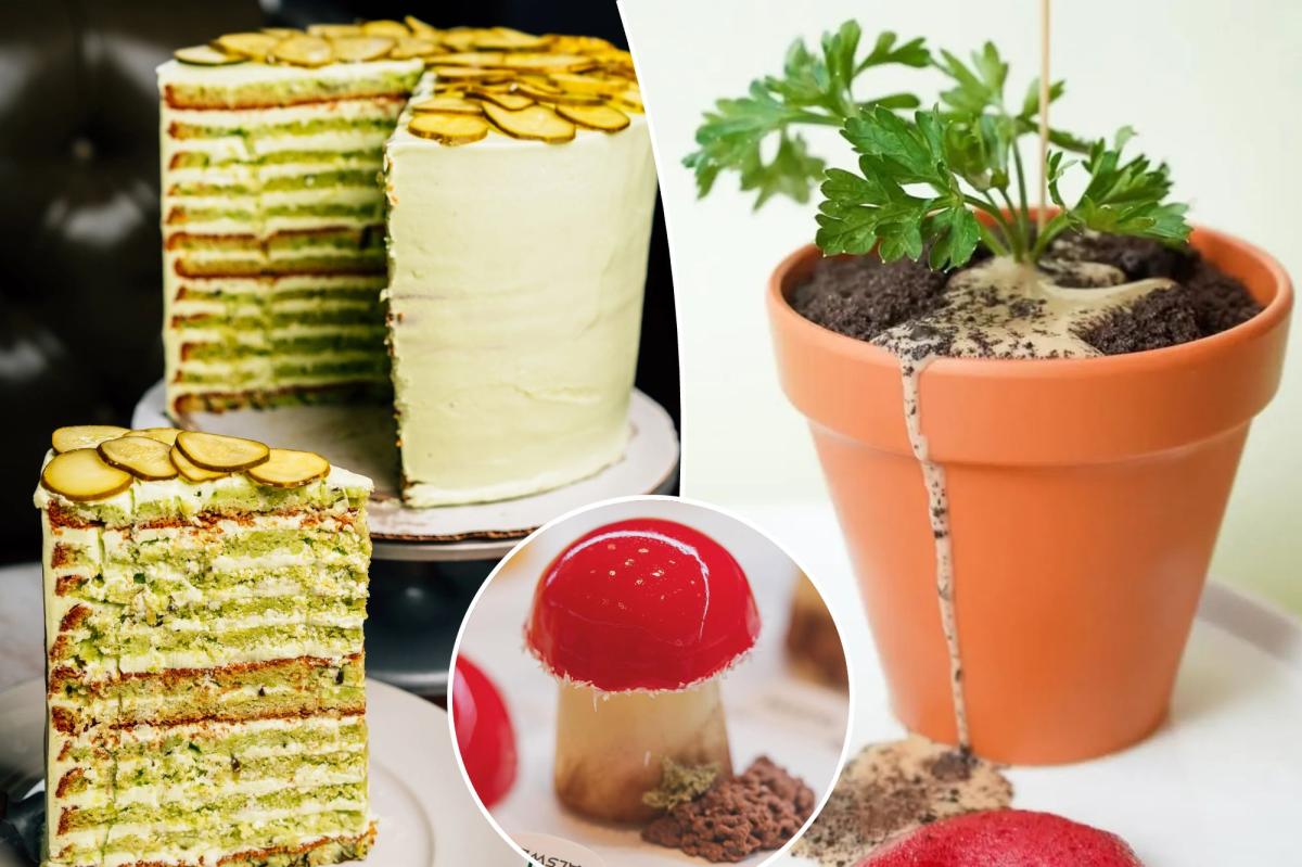 NYC's funkiest desserts to delight the senses, from 24-layer pickle cake to chocolate ‘plant soil’