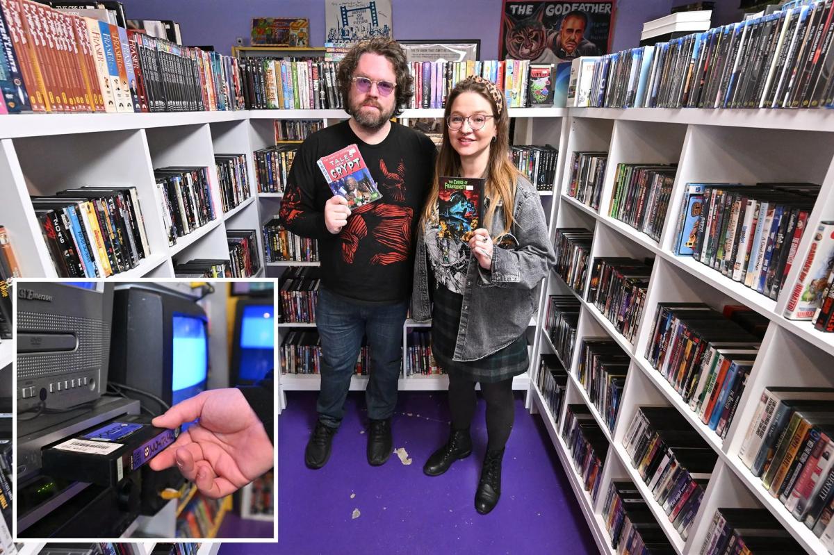 Retro NYC video store marks booming first year in business – thanks to growing demand for VHS, DVDs