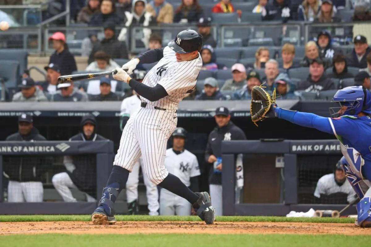 Ben Rice continues to impress in rare chance as Yankees' leadoff hitter