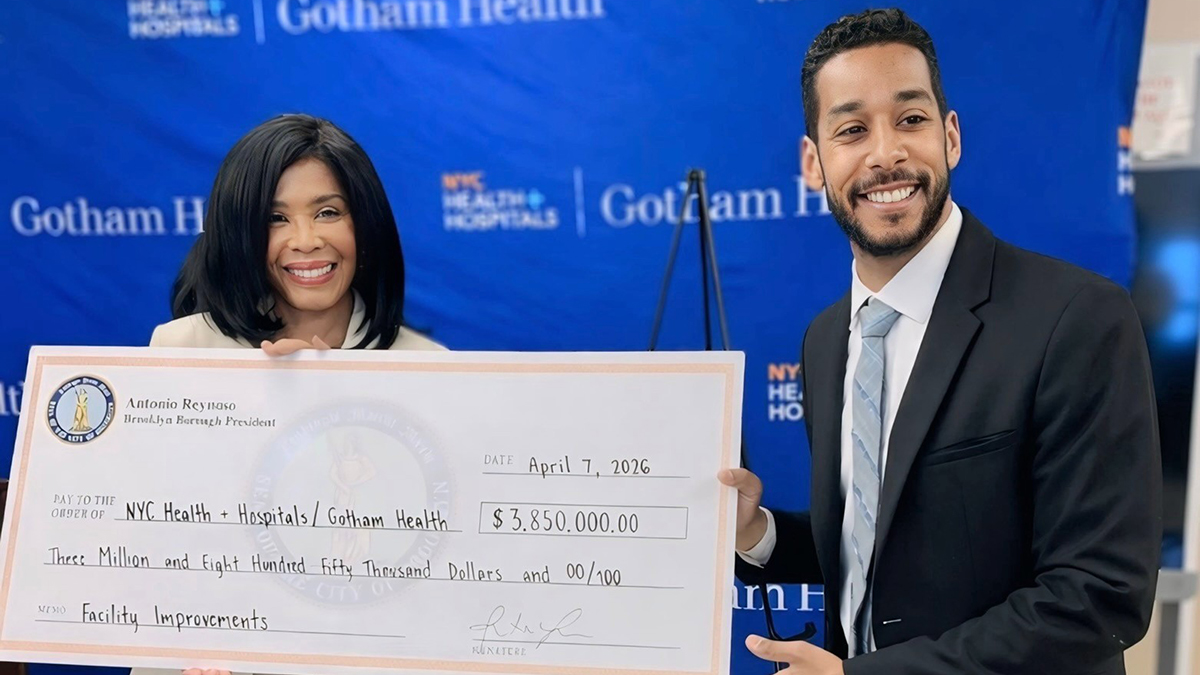 NYC Health + Hospitals/Gotham Health Receives $3.85 Million from Brooklyn Borough President Antonio Reynoso to Enhance Patient Care Across Brooklyn