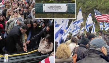 NYC Jewish community honors hostages kidnapped in Gaza with Central Park bench