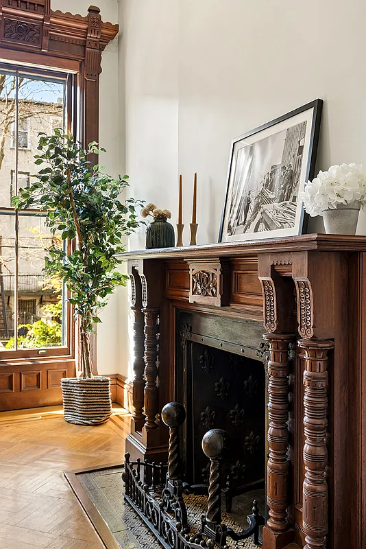 columned mantel