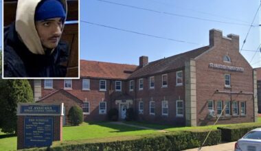 NYPD hunts suspect who robbed Queens church and desecrated its holy water