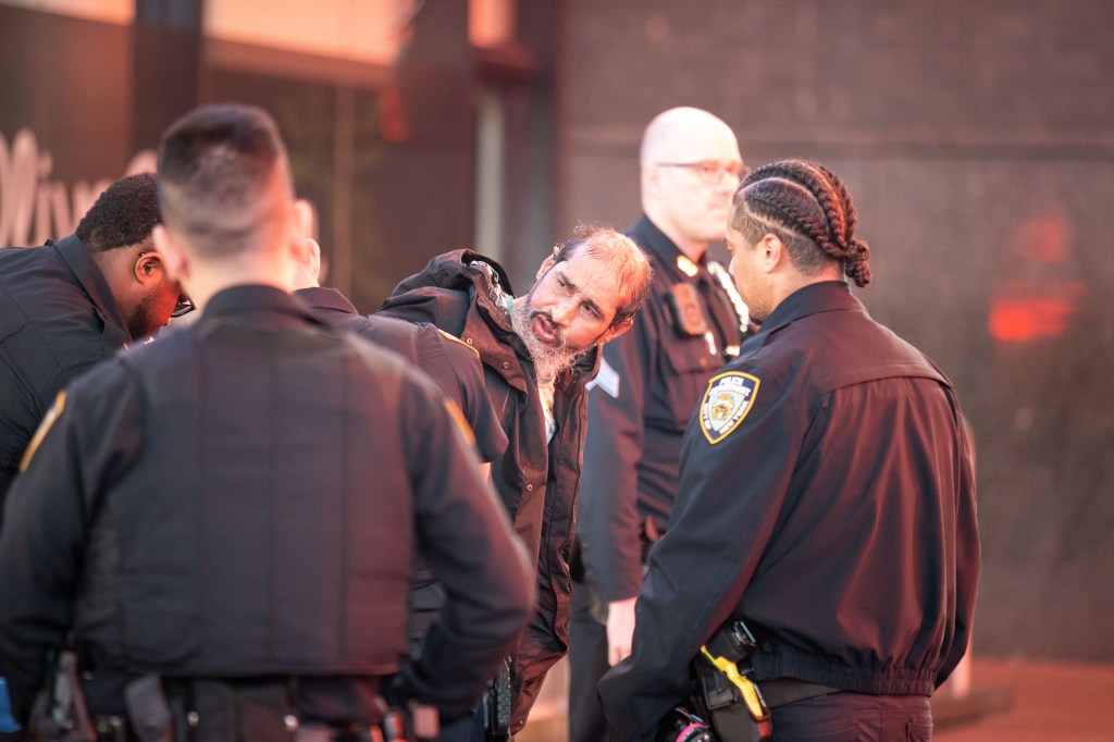 The alleged attacker was taken into custody a short time later, cops said.