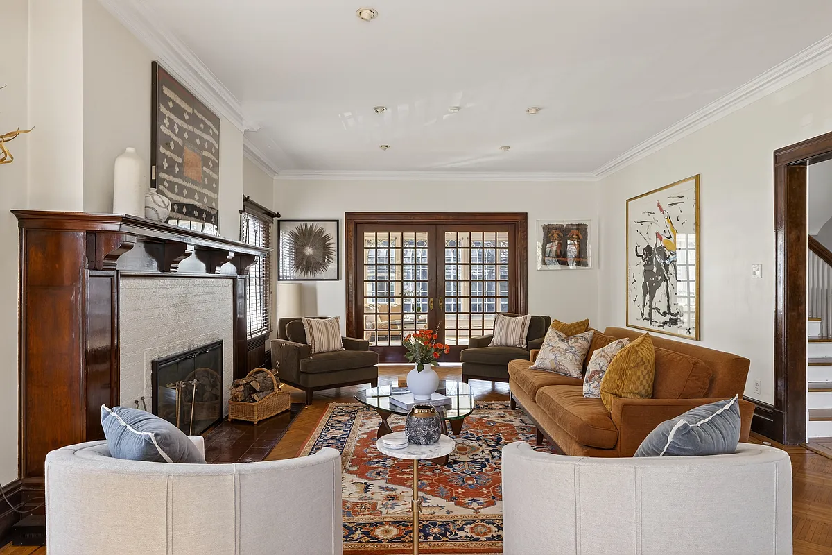 brooklyn open house - parlor with a mantel