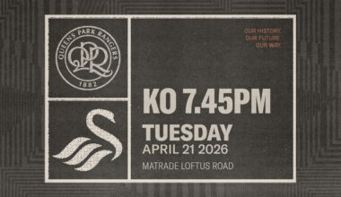 Tickets on sale for Queens Park Rangers (A)