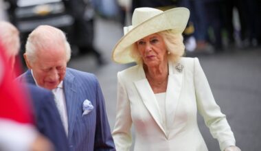 Queen Camilla's United States tour brooch