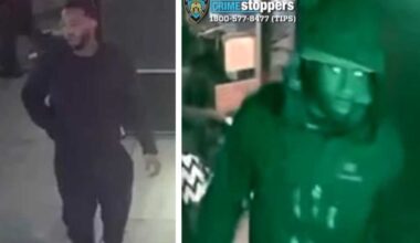 Queens slashing suspects wanted for attacking man near sports bar in bloody assault