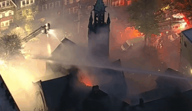 New York City church fire: Flames rip through Reformed Church of Astoria
