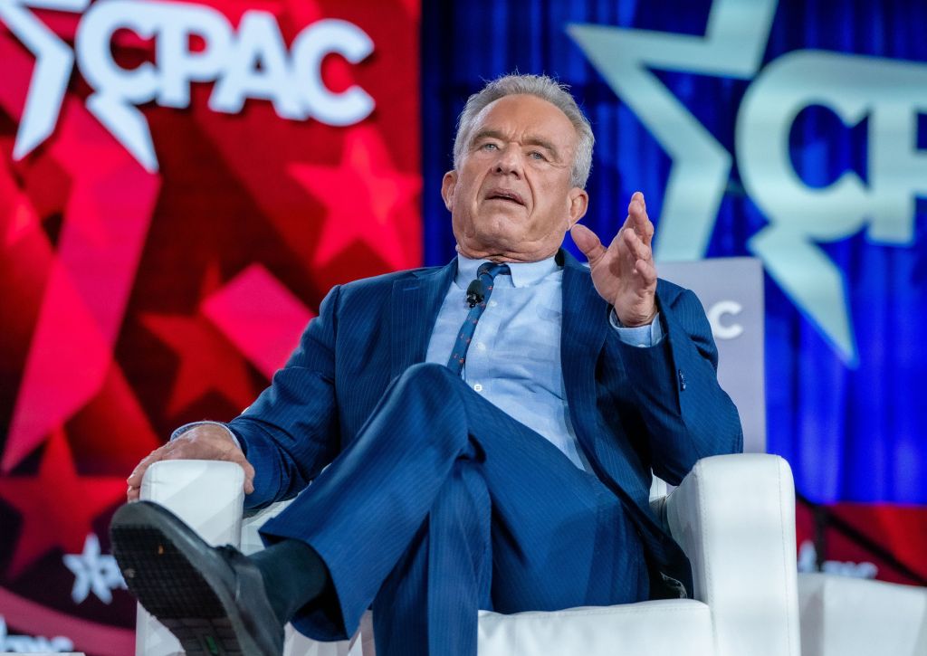 Robert F. Kennedy, Secretary of The Dept. of Health and Human Services, speaks at the Conservative Political Action Conference (CPAC).