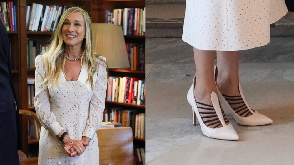 Sarah Jessica Parker attended a literary engagement at New York Public Library on Wednesday in New York.