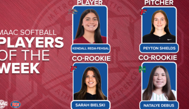 Rider’s Reda-Fehsal, Fairfield’s Shields & Bielski, and Manhattan’s Debus Named Jersey Mike’s MAAC Softball Weekly Award Winners