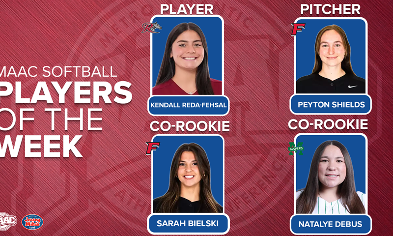 Rider’s Reda-Fehsal, Fairfield’s Shields & Bielski, and Manhattan’s Debus Named Jersey Mike’s MAAC Softball Weekly Award Winners