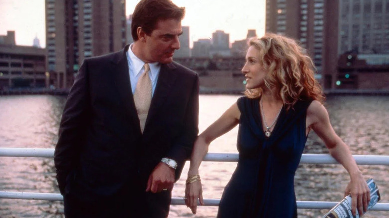 Mr. Big and Carrie on a ferry in Sex and the City