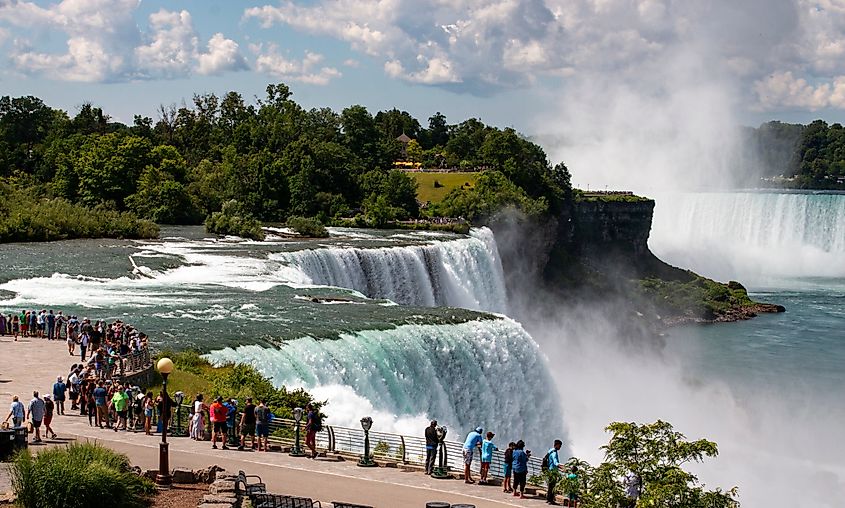 The Niagara Falls in New York State.