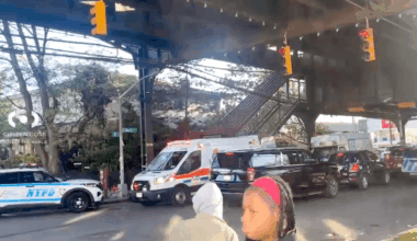 Boy, 15, shot in chest during fight on rush hour subway train in Queens