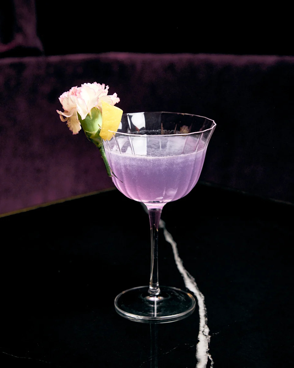 Artfully crafted cocktail served at The Eighth bar in New York City