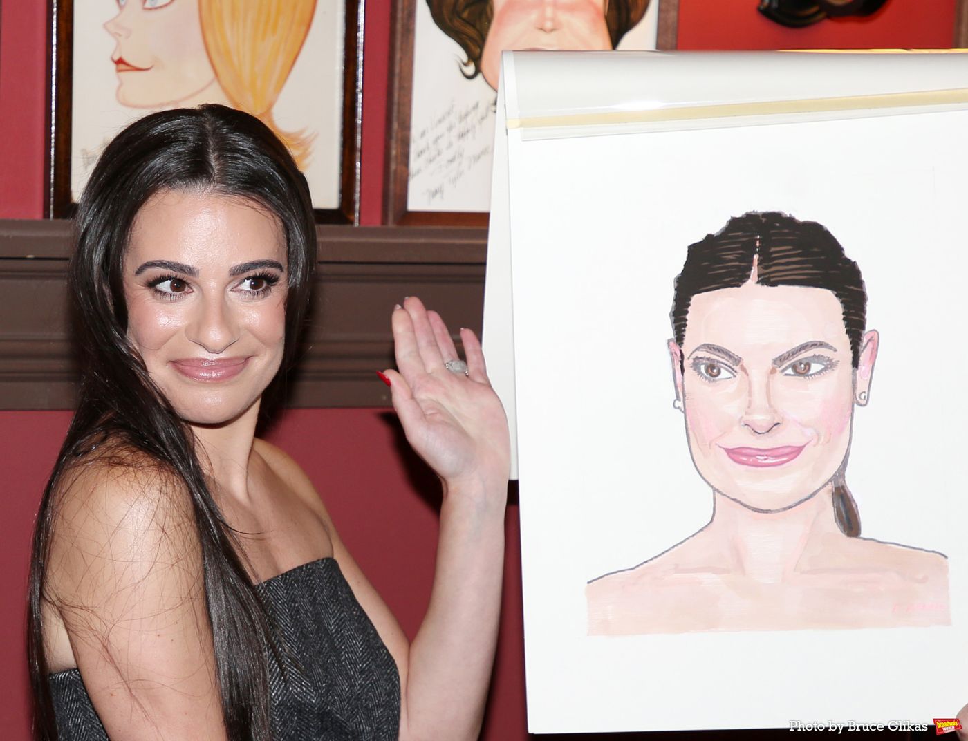 Photos: CHESS Star Lea Michele Receives Portrait at Sardi's  Image