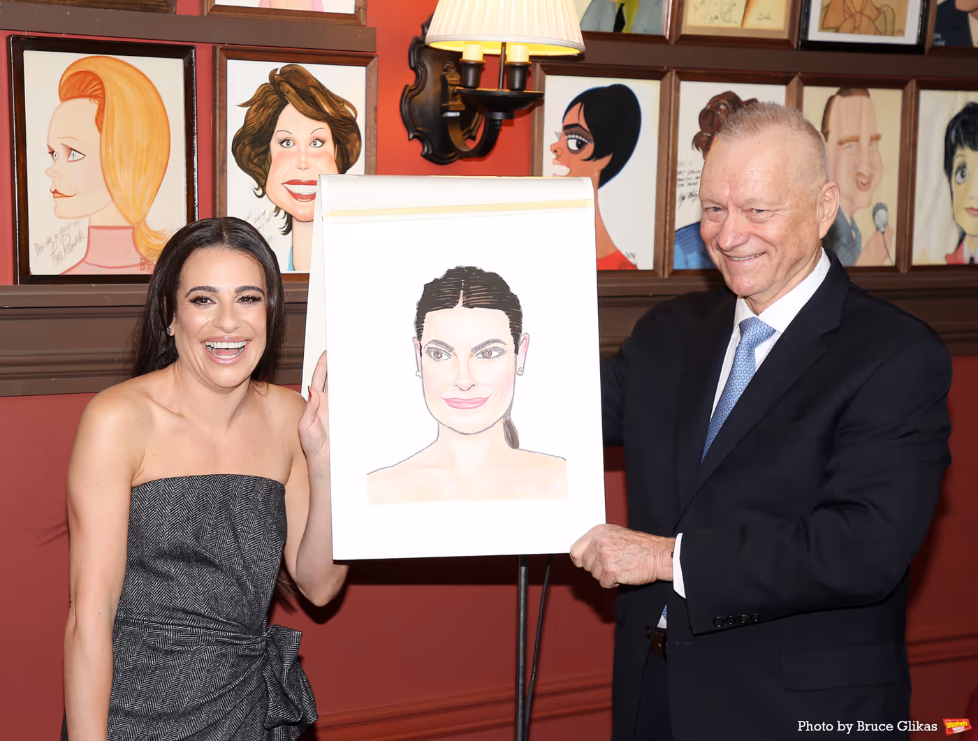 Photos: CHESS Star Lea Michele Receives Portrait at Sardi's  Image