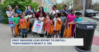 News 12 | Bronx | Soundview First Graders Create Cleaner Streets