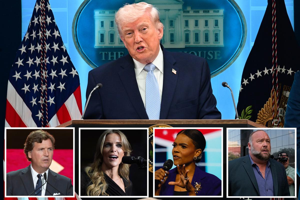 Trump goes off on 'NUT JOBS’  Tucker Carlson, Megyn Kelly, Candace Owens, Alex Jones over Iran war criticism
