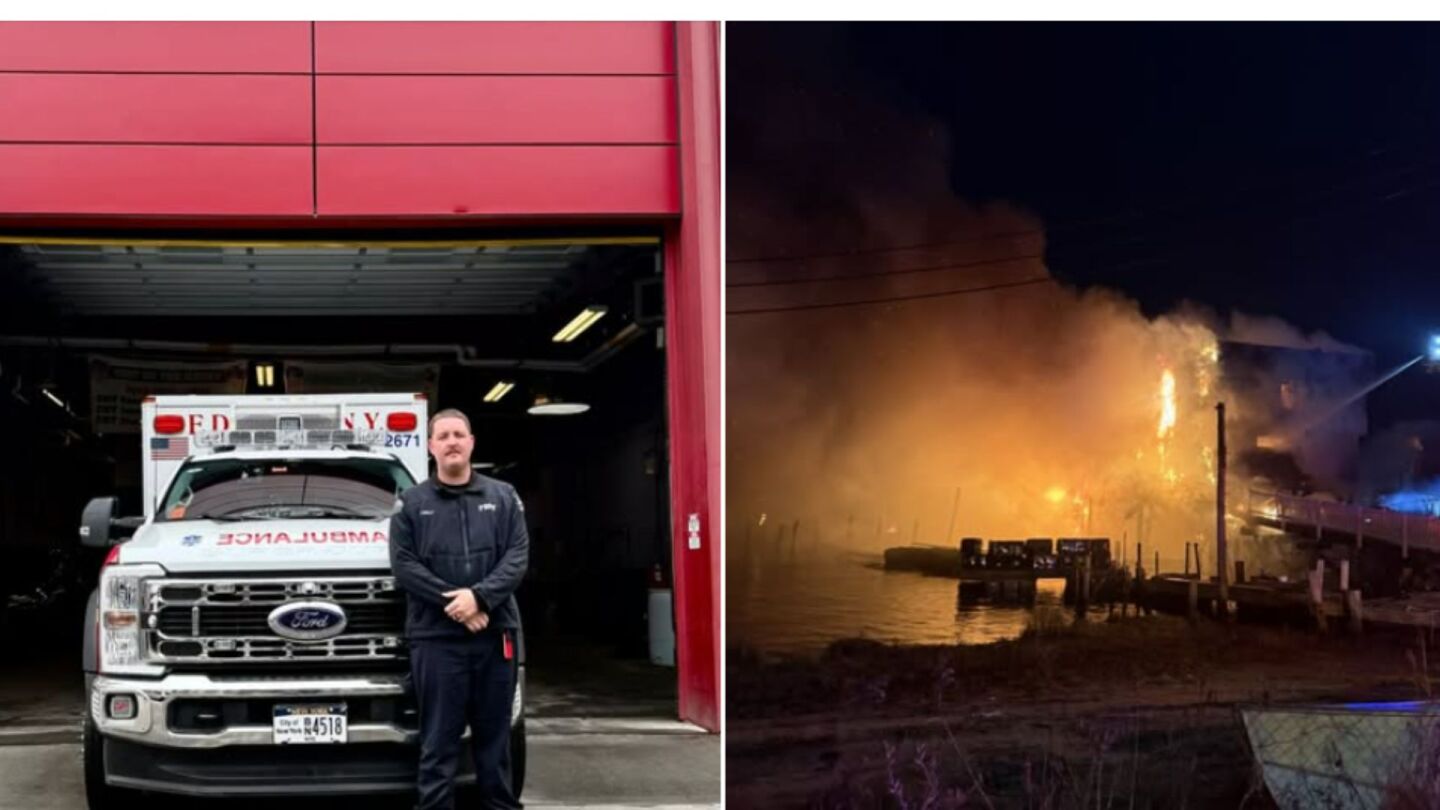 Off-duty FDNY EMT saves residents from Queens house fire