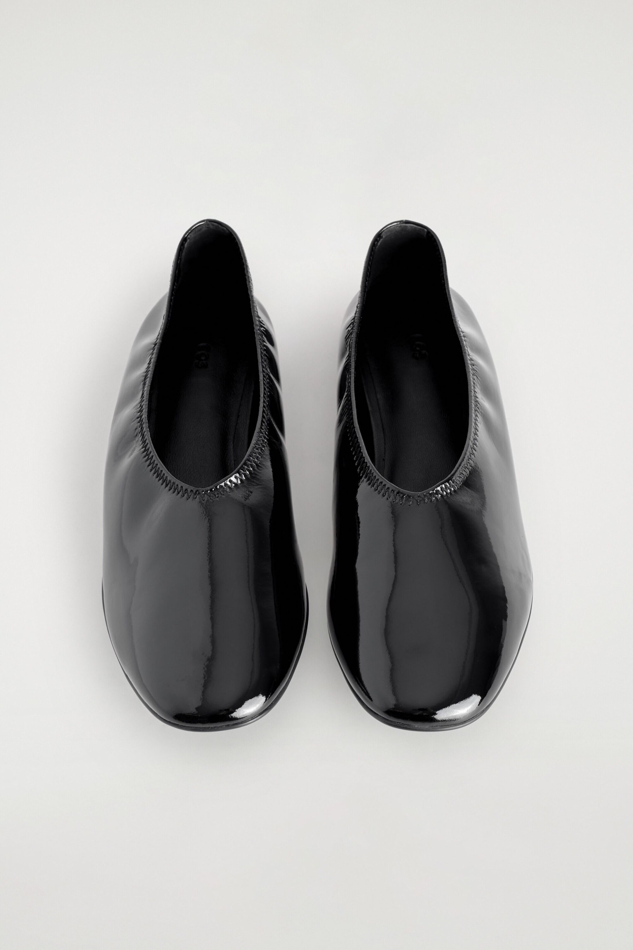 COS, Minimal Patent Leather Ballet Flats