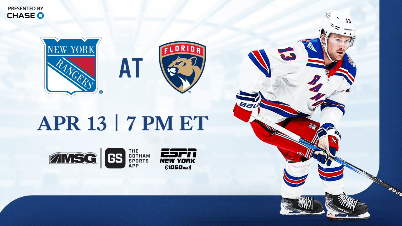 Rangers at Panthers: Pregame Notes