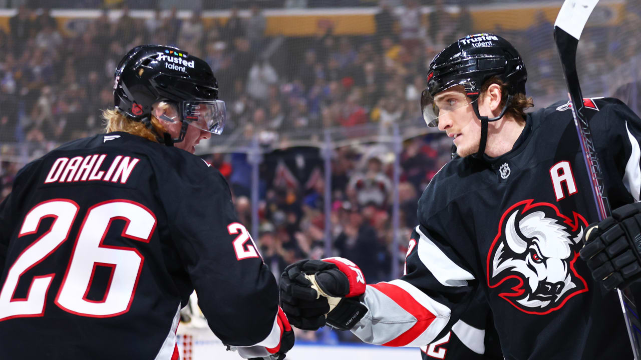 Dahlin, Thompson pumped to be in playoffs with Sabres after 'dark days'